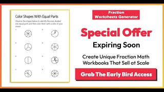 Fraction Worksheets Generator