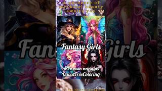 Fantasy Girls Coloring Pages for Adult | Beautiful Coloring Books #asmrcoloring #coloringbook Fantasy Girls Coloring Pages for Adult | Beautiful Coloring Books #asmrcoloring #coloringbook