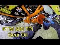 2019 KTM 300 TPI замена масла в коробке/ Gear oil change