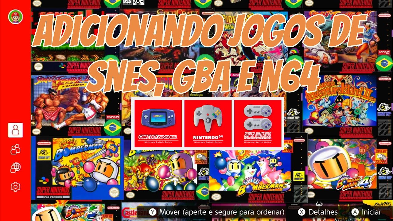Adicionando Jogos de SNES, GBA e N64 no Nintendo Switch