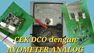 Cek DCO power amplifier dengan AVOMETER analog