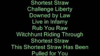 Metallica Shortest Straw Lyrics chords