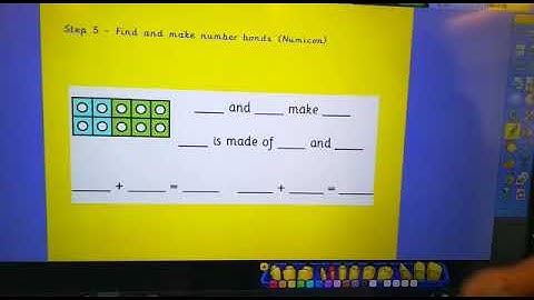 Year 1 Maths: number bonds using numicon - 26/6/20