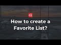 Chaviation how to create a favorite list