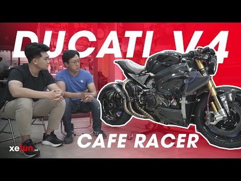 Độ Ducati Panigale V4 thành Cafe Racer với chi phí hơn 2 tỷ đồng | Taboo Cafe cùng Xefun