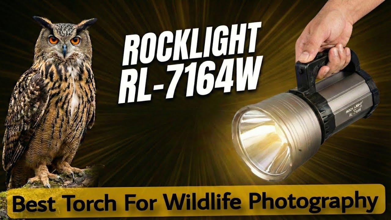 Wildlife Photography Torch 🔦 | ROCKLIGHT RL-7164 Honest Review | Powerful Torch