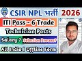 ITI Technician Post Govt Jobs 2026, CSIR NPL Recruitment 2026, CSIR NPL ITI Technician Form 2026