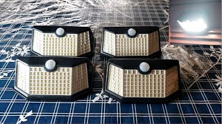 HMCITY Solar Motion Sensor Lights | How To Install Solar Motion Sensor Lights With Velcro Or Screws