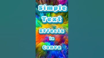 Simple Text Effects in Canva