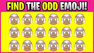 FIND THE ODD EMOJI! O15040 Find the Difference Spot the Difference Emoji Puzzles PLO