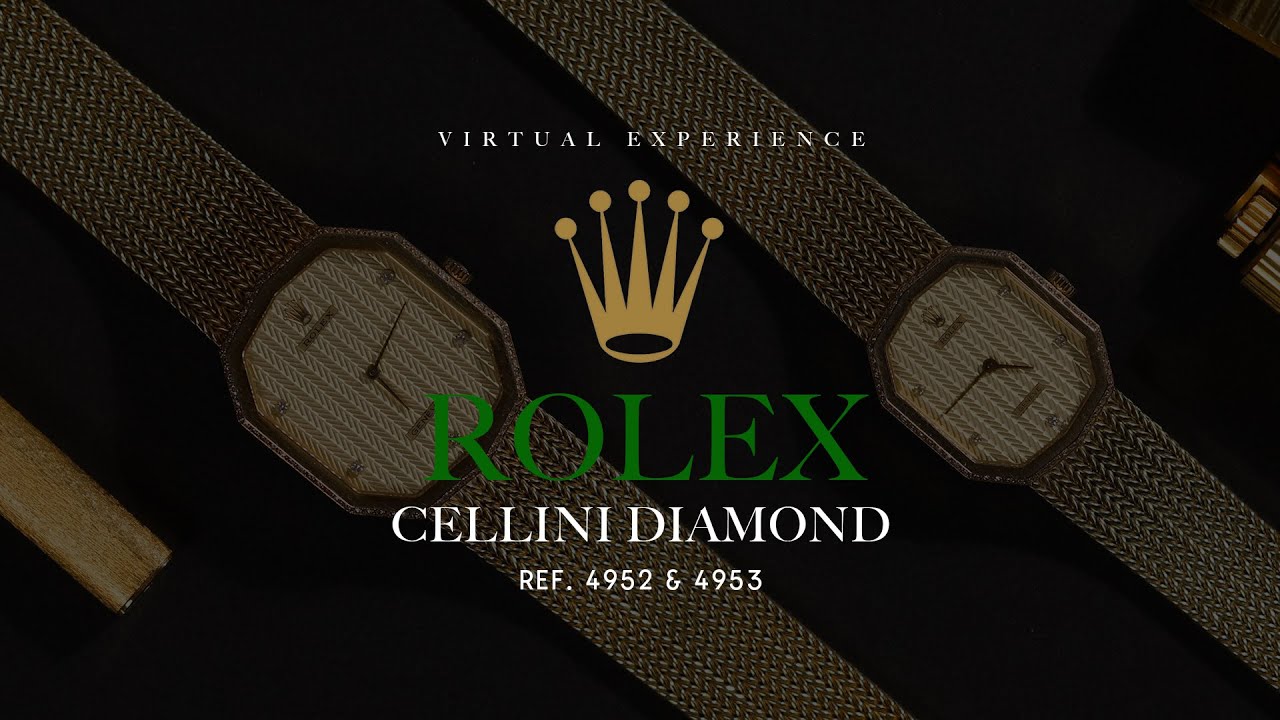 Eric.B.Jr 着用　ダイヤモンドウォッチ　時計 Rolex Cellini Diamond Ref. 4952 dan 4953 || Virtual Experience