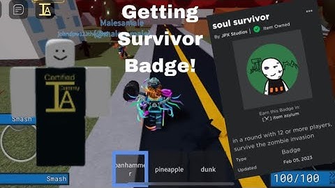Getting Survivor Badge in item asylum! (Roblox Item Asylum)