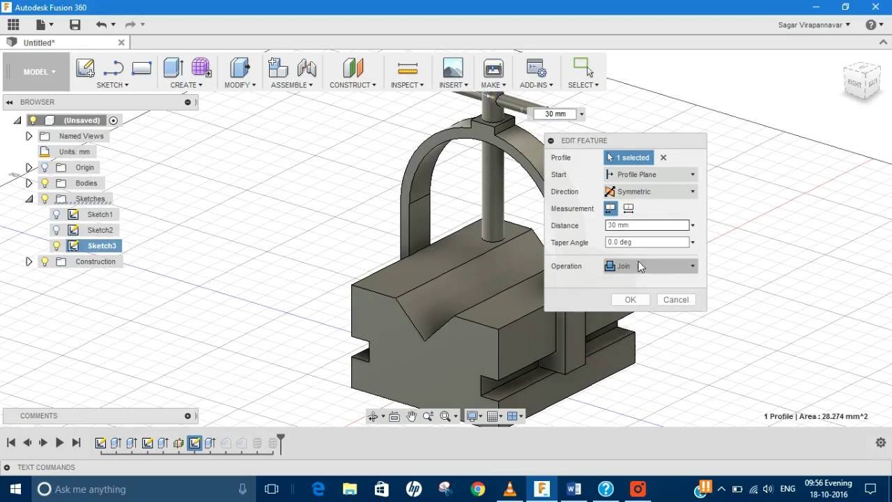 Jigs and Fixtures using Fusion 360 (Introduction VBlock Assembly