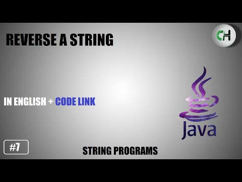 Reverse a string | Reverse a string in java