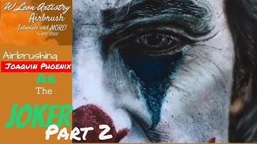 How to airbrush /paint the joker.  Part 2