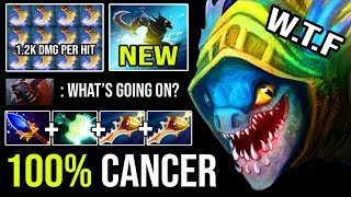 ABSOLUTELY BROKEN!!! NEW 7.23 Aghanim Upgrade Slark 1200 DMG Per HIT + 350 Agility DotA 2