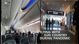 FLYING WITH SUN COUNTRY 2021 DURING PANDEMIC FROM MINNEAPOLIS TO ORLANDO FLORIDA