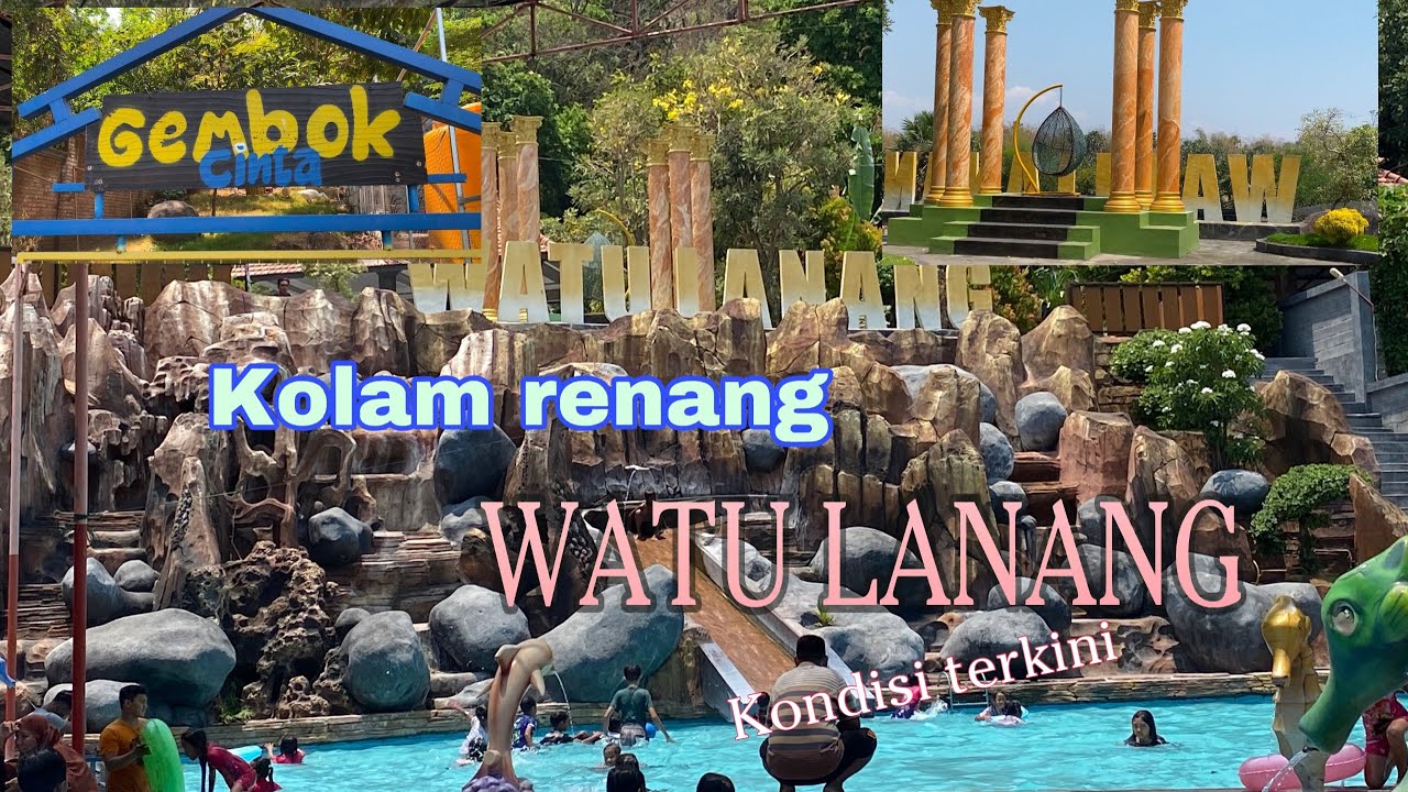 Kolam renang WATU LANANG - kondisi terkini ||desa. Gunungsari -kec.beji