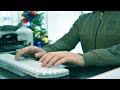 Office asmr work with me  stormy day at the office christmas holiday season