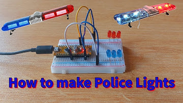 How to make Police Lights by using Arduino | LED Chaser
