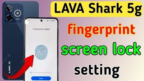 Lava shark 5g display fingerprint setting/Lava shark 5g fingerprint screen lock/fingerprint sensor