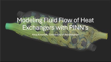 Machine Learning for Fluid Dynamics of Heat Exchangers with PINN