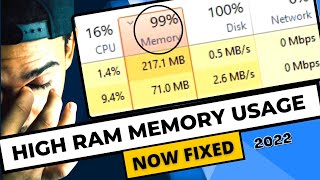 FIX High Memory/RAM Usage in 5 Minutes (Windows 10/11)✔️