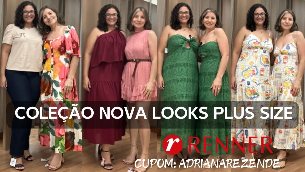 PROVADOR RENNER:  LOOKS PLUS SIZE LINHA ASHUA COLEÇÃO NOVA #provadorrenner #cupomrenner #plussize