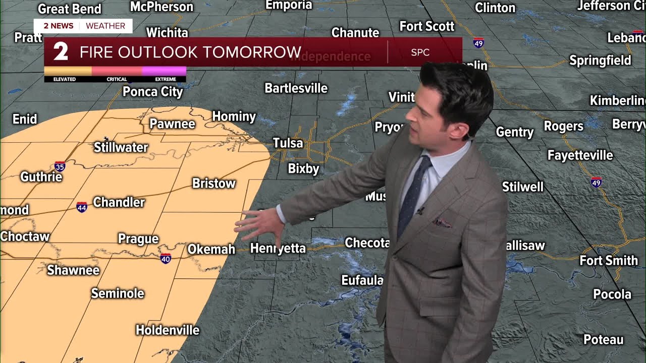 Elevated fire danger on Sunday - YouTube