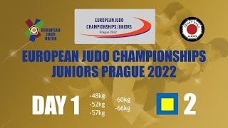 Day 1 - Tatami 2 - European Judo Championships Juniors Prague 2022