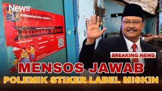 Download Lagu 🔴BREAKING NEWS Menteri Sosial Saifullah Yusuf Jawab Polemik Stiker Label Miskin | 03/11 MP3