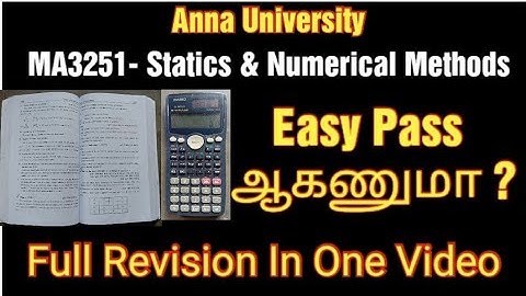 ma3251 SNM | REFER FOR (JULY 2024) Exam 12/07/24 | General preparation | Easy pass |anna university