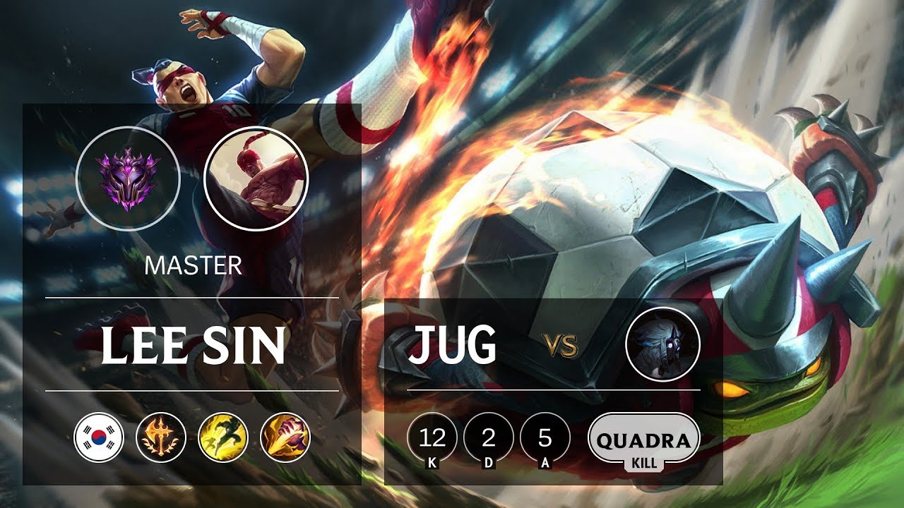 Lee Sin Jungle vs Kindred - KR Master Patch 9.8