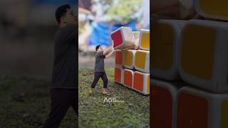 How to solve this Giant Rubik's Cube? #shorts #photography #editing #creative