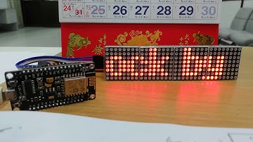 ESP8266+MAX7219 Internet Clock