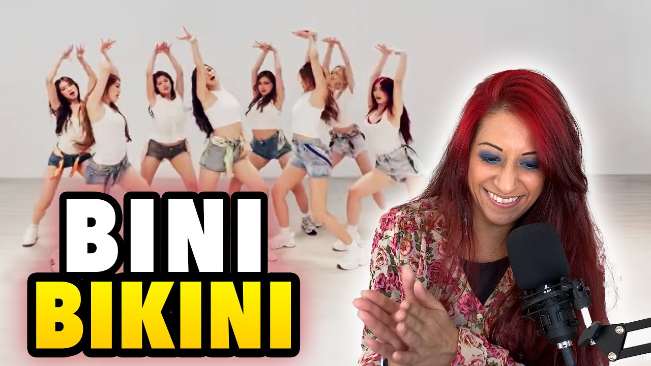 Реакция хореографа на танец BINI - BIKINI (репетиция танцев)