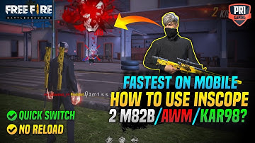 How to use 2 M82B Without Reload in Freefire? | M82b Scope Fire trick - Garena freefire | Pri Gaming