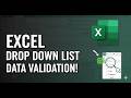 How to Create Drop-Down Lists in Excel | Data Validation Step-By-Step | Excel for Beginners