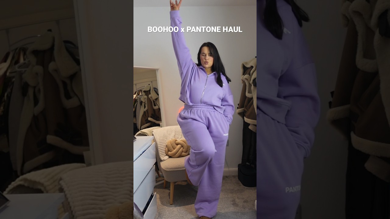 Try the new boohoo x pantone collection with me!! *AD 