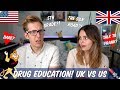 Drug Education! | British VS American | Evan Edinger & Lucy Moon