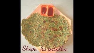 Shepu ka paratha|| breakfast special recipe||easy to make