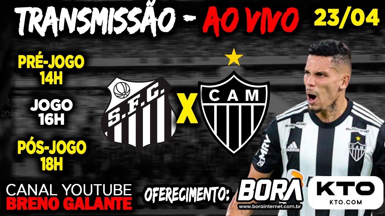 AO VIVO! ATLÉTICO-MG X SANTOS, INAUGURAÇÃO DA ARENA MRV, PRÉ-JOGO, #live