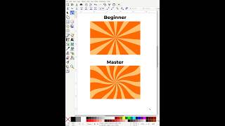 Inkscape: Sunburst Swirl Effect! ✨ ➡️ Clone Tool #inkscape #tutorial #graphicdesign #vectorart