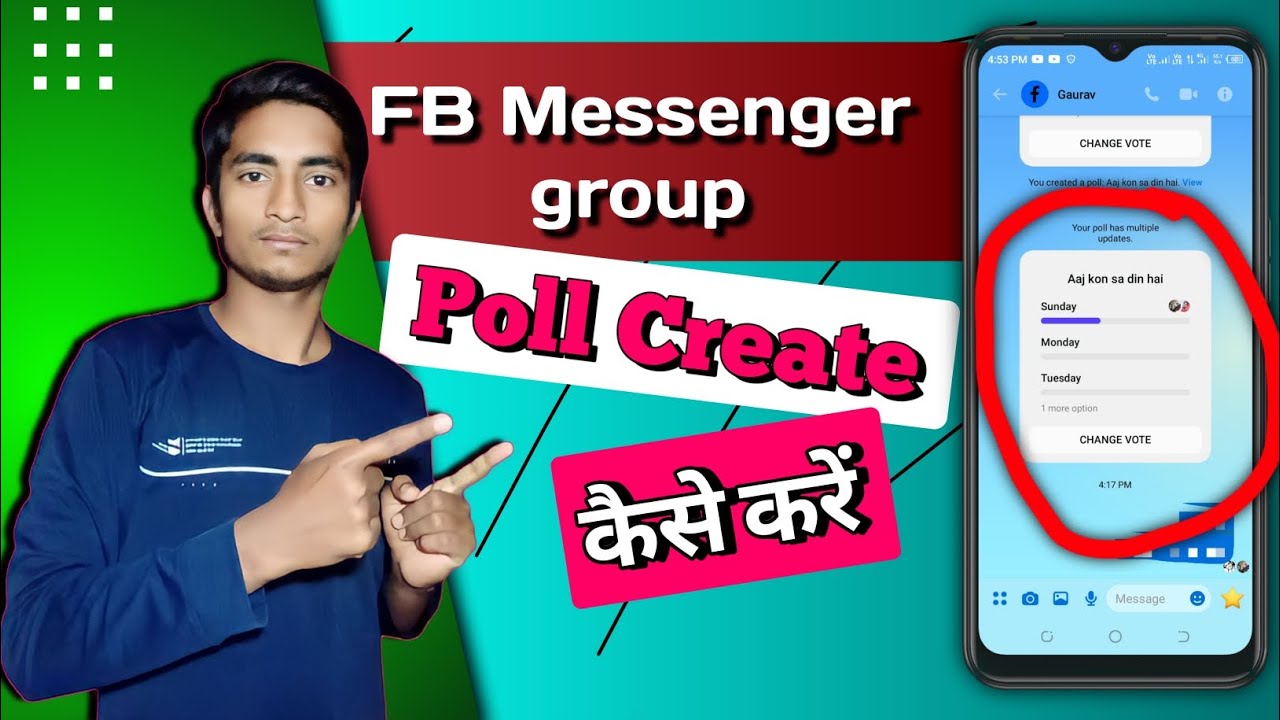 facebook messenger poll create kaise kare how to create poll in fb