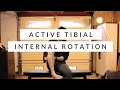 Tibial internal rotation corrective exercises