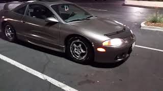 1997 mitsubishi eclipse gst  dsm walk around , hid lights