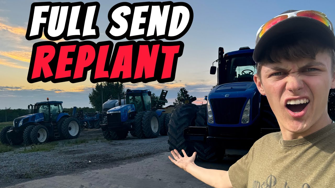 Farming Gone Wrong!!! 3 Planters FULL SEND Replanting Soybeans