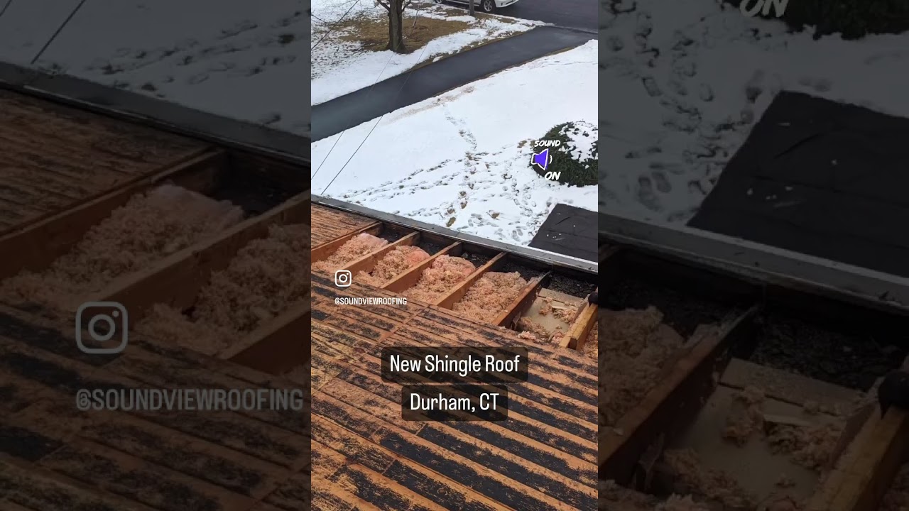 New Shingle Roof • Before & After shots in 