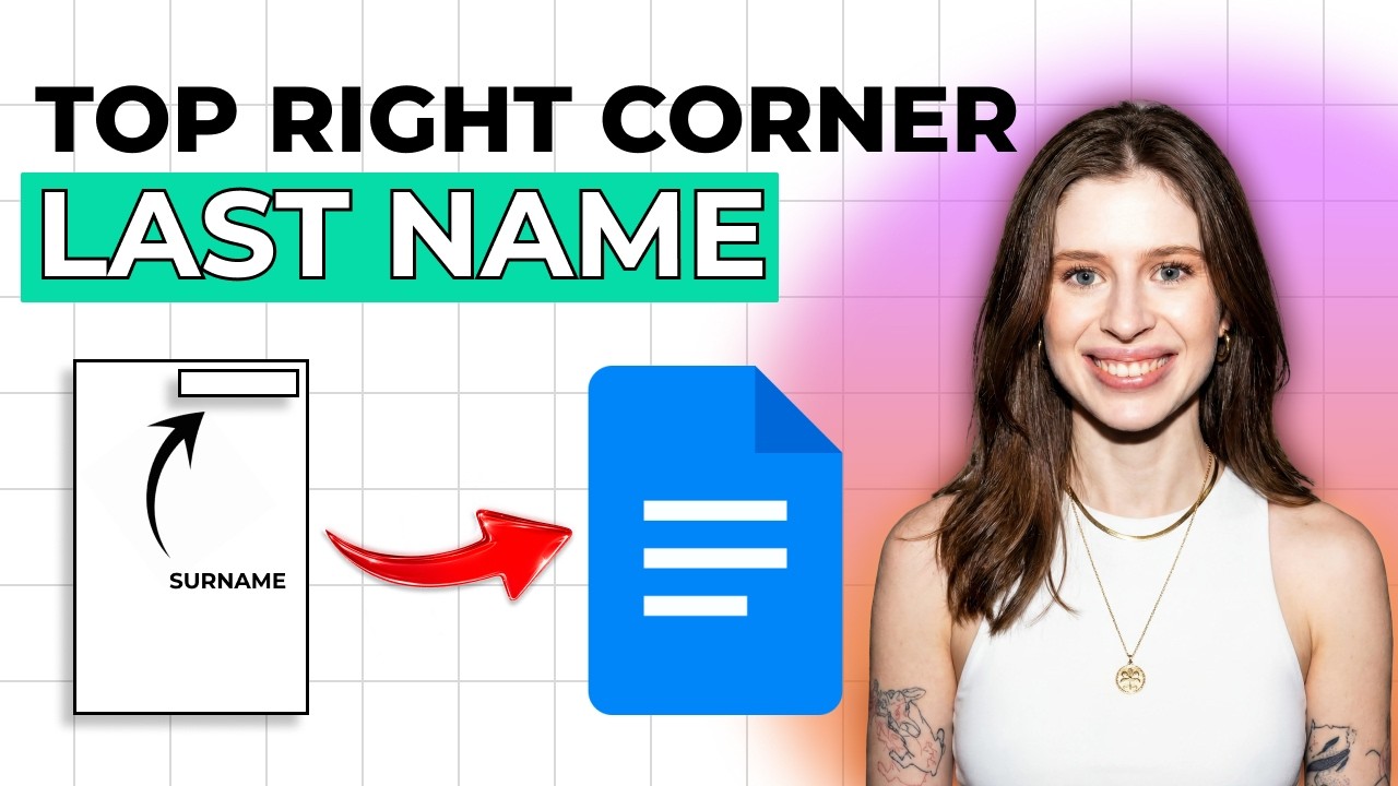 How to put your last name in the top right corner in Google Docs [2026 ...