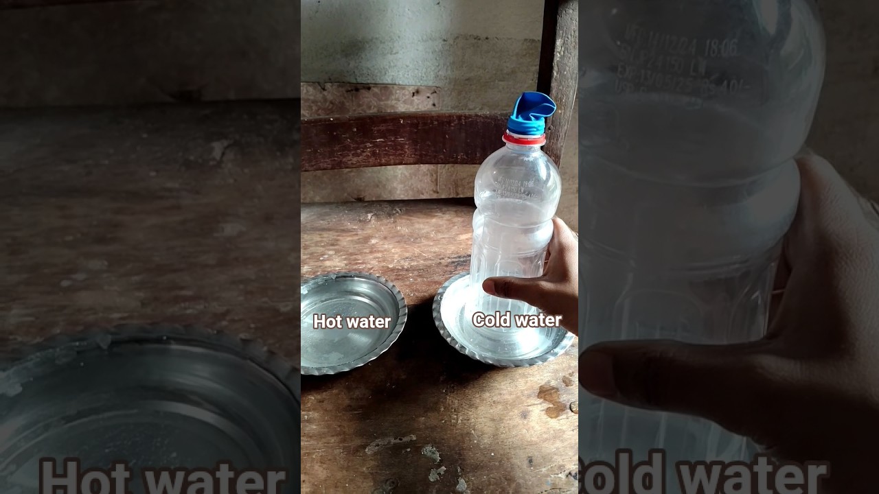 balloon in Hot water vs balloon Cold water experiment 